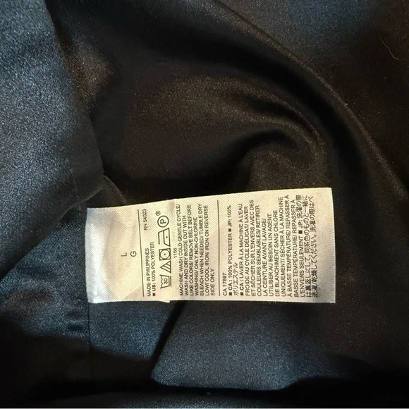 Banana Republic Classic Black Button-Down Shirt Veagan Suede with belt - Picture 4 of 7